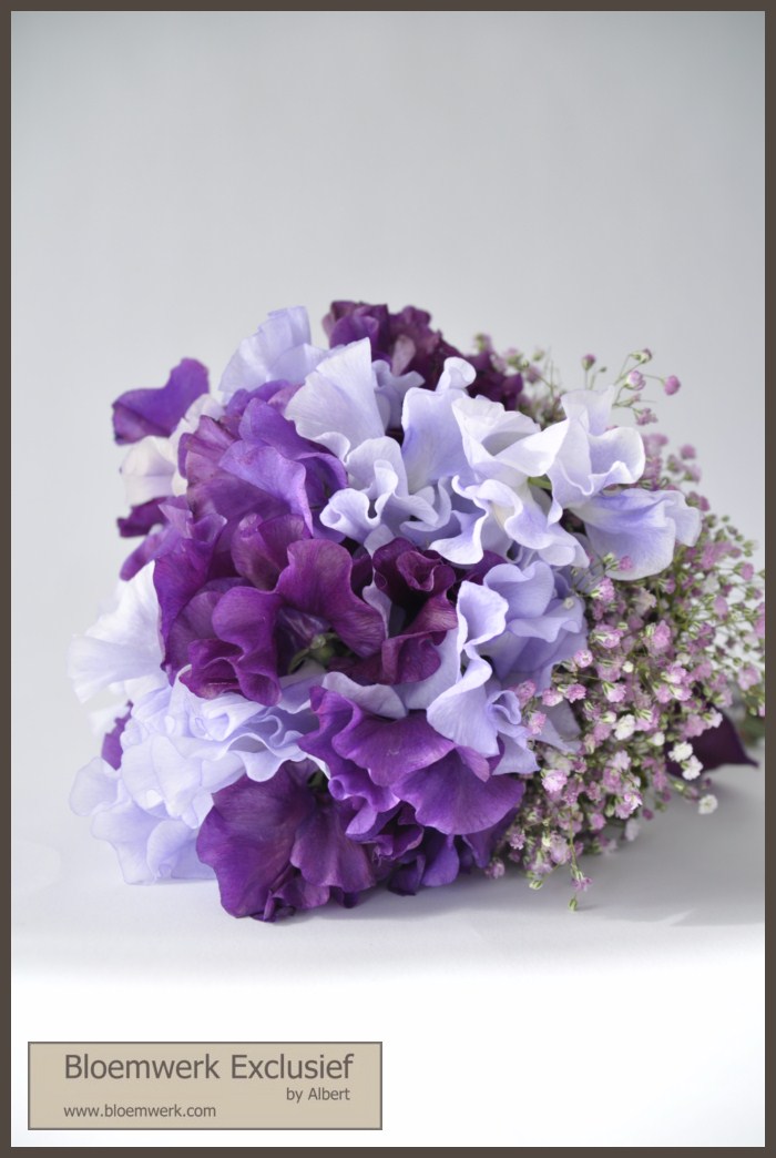 paarse & lila bruidsboeketten 