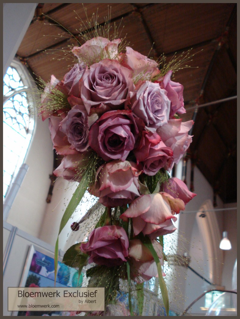 paarse & lila bruidsboeketten 